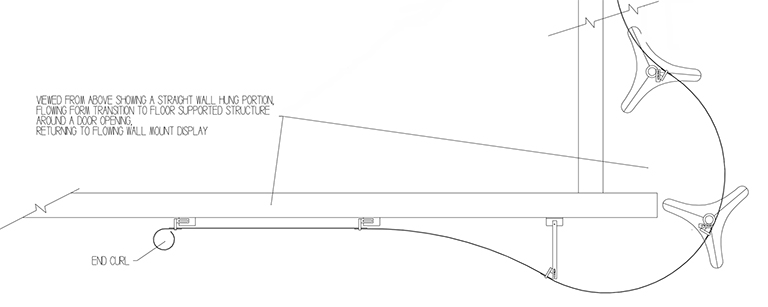 Martin's design for a fluid and flexible structure.