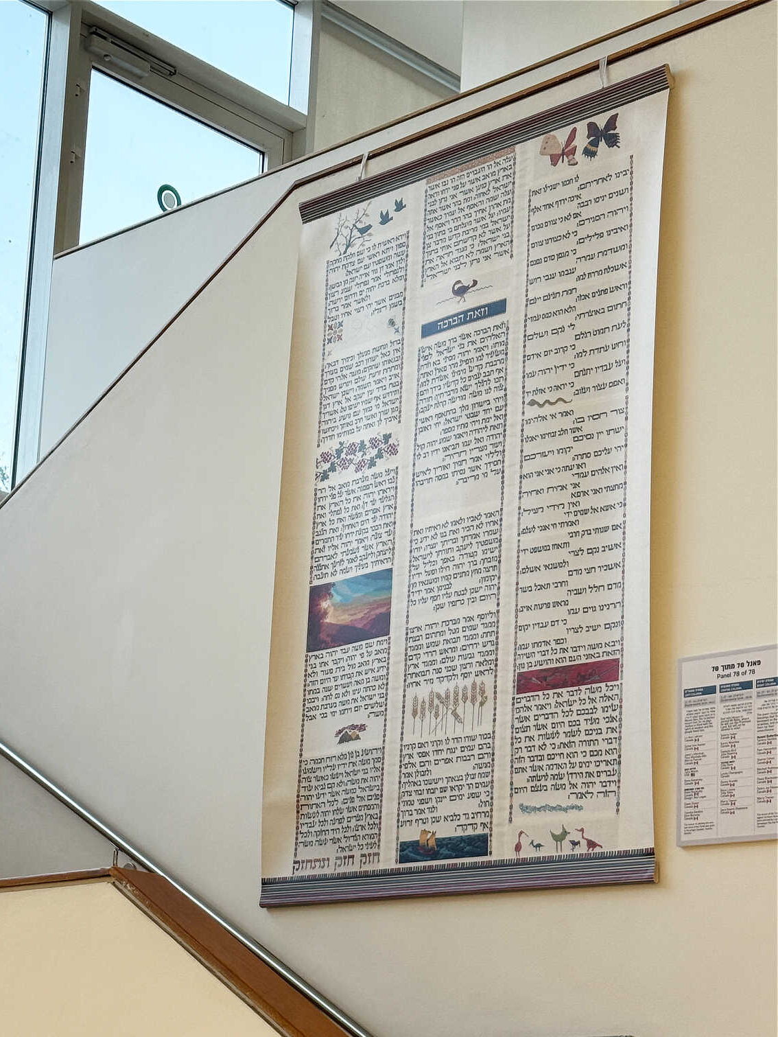 Final Panel Torah Stitch by Stitch