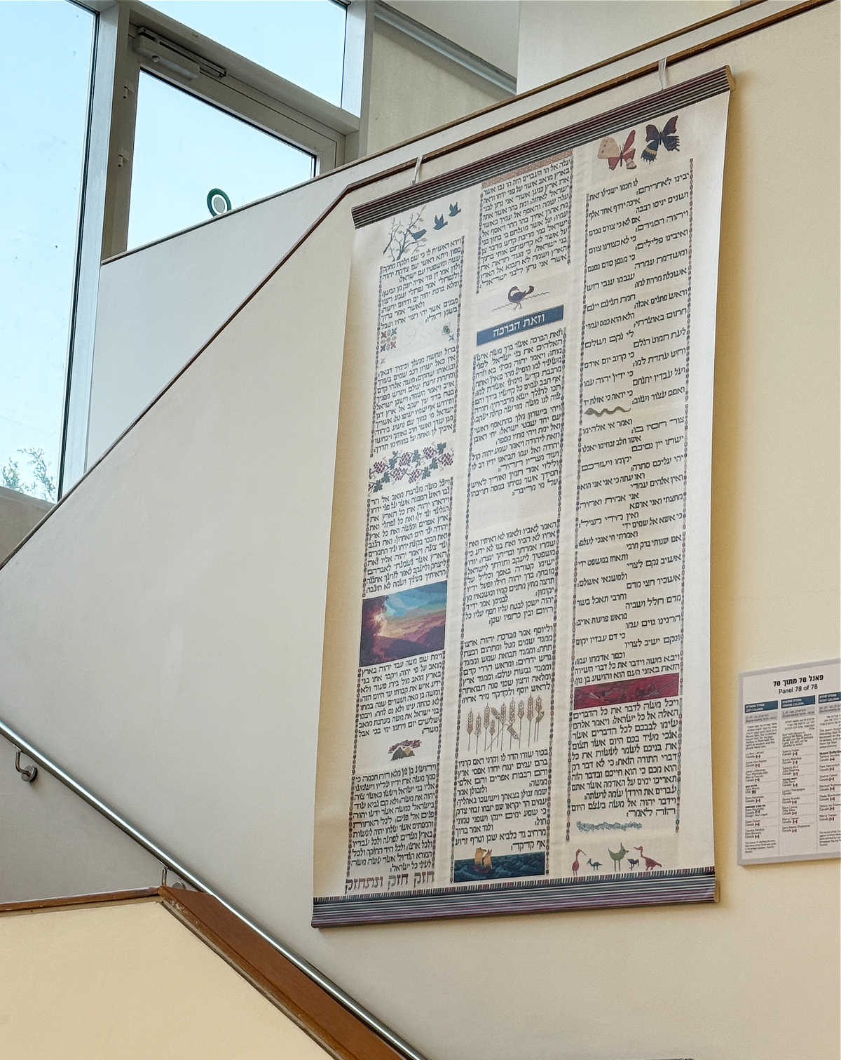 Final Panel Torah Stitch by Stitch